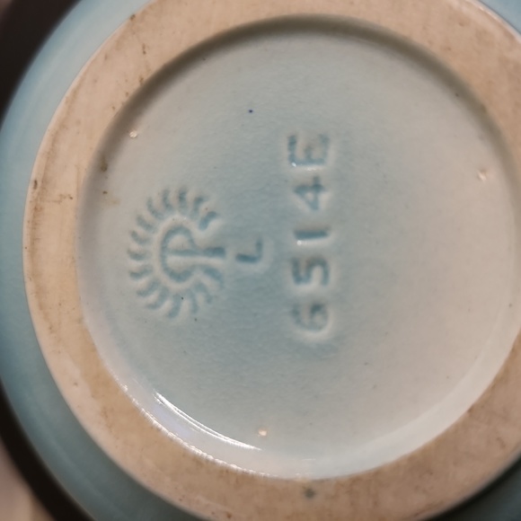 Rookwood Pottery Antique Blue Bulbous Vase 4" - Picture 7 of 8